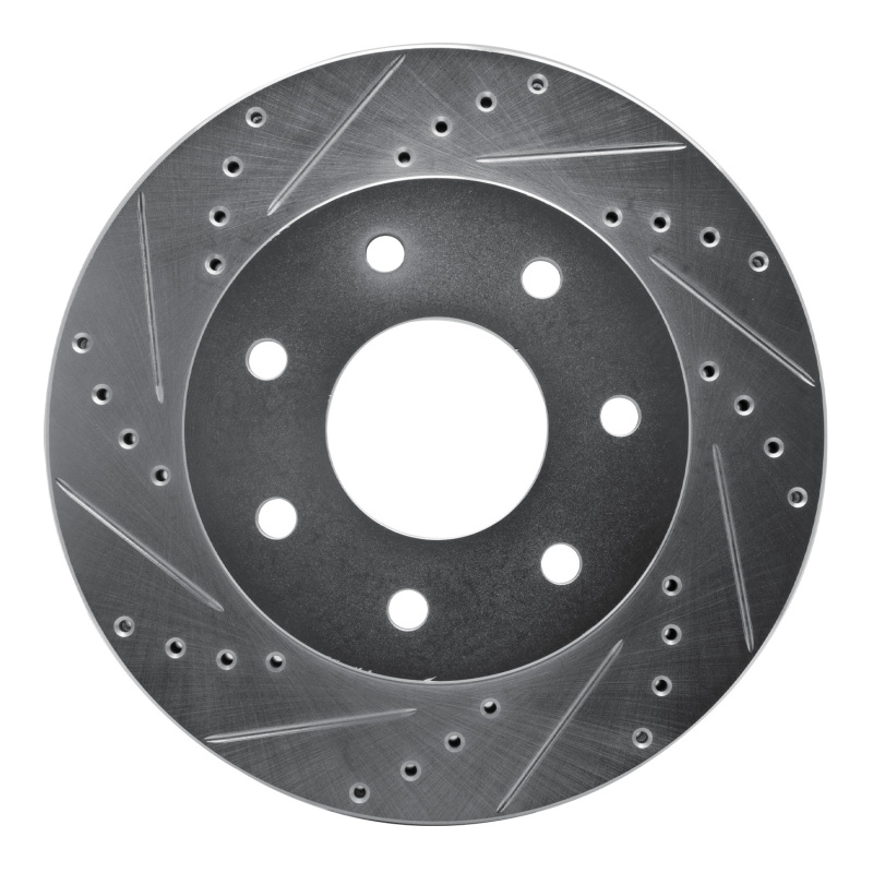 Ford F-150 Brake Rotor (1) - Front Left - R1 Concepts - Drilled & Slotted - Silver - `04-`08 Ford F-150 Brake Rotor (1) - Front Left - R1 Concepts - Drilled & Slotted - Silver - `04-`08